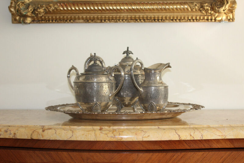 Silver Plated Tea Set : The French Antique Store