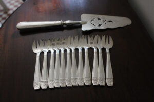Antique French Desert Forks and Cake Slice : The French Antique Store