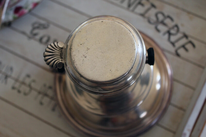 Silver Plated Dubelloire French Antique Coffee Cup Filter : The French Antique Store