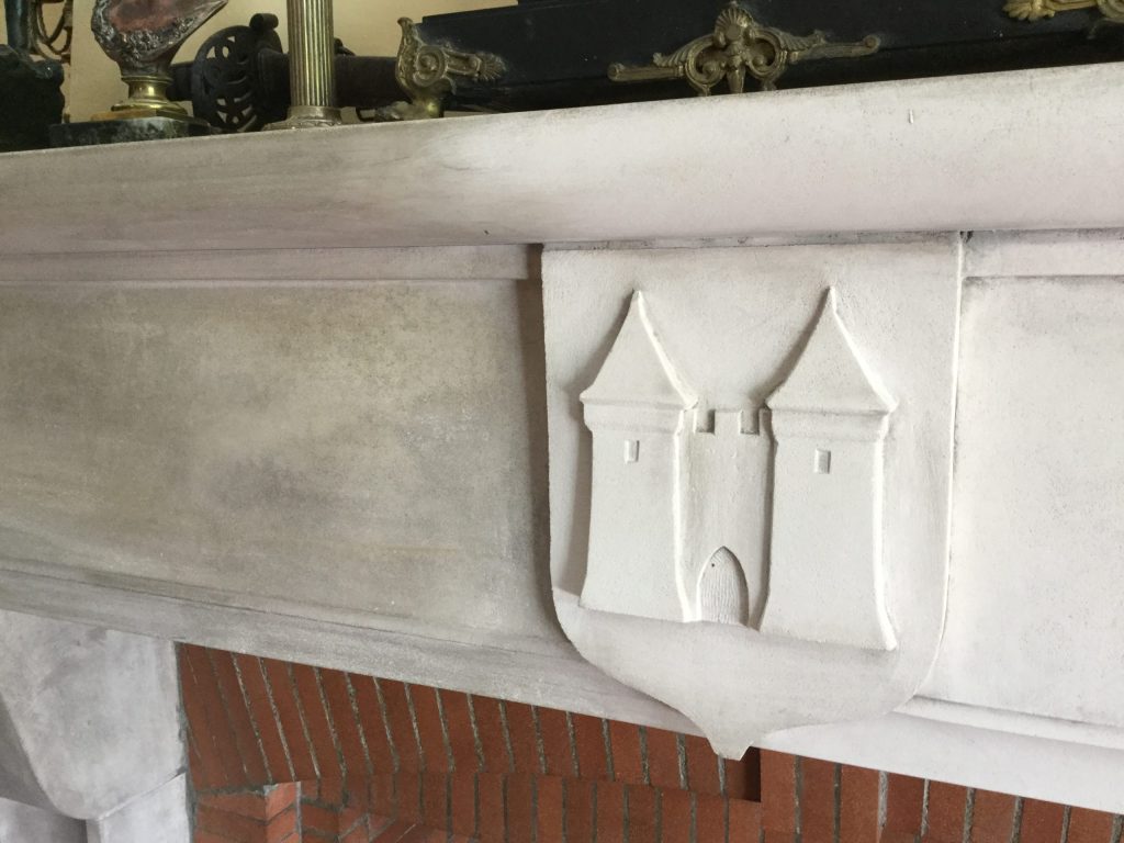 Cleaning an old Limestone Fireplace