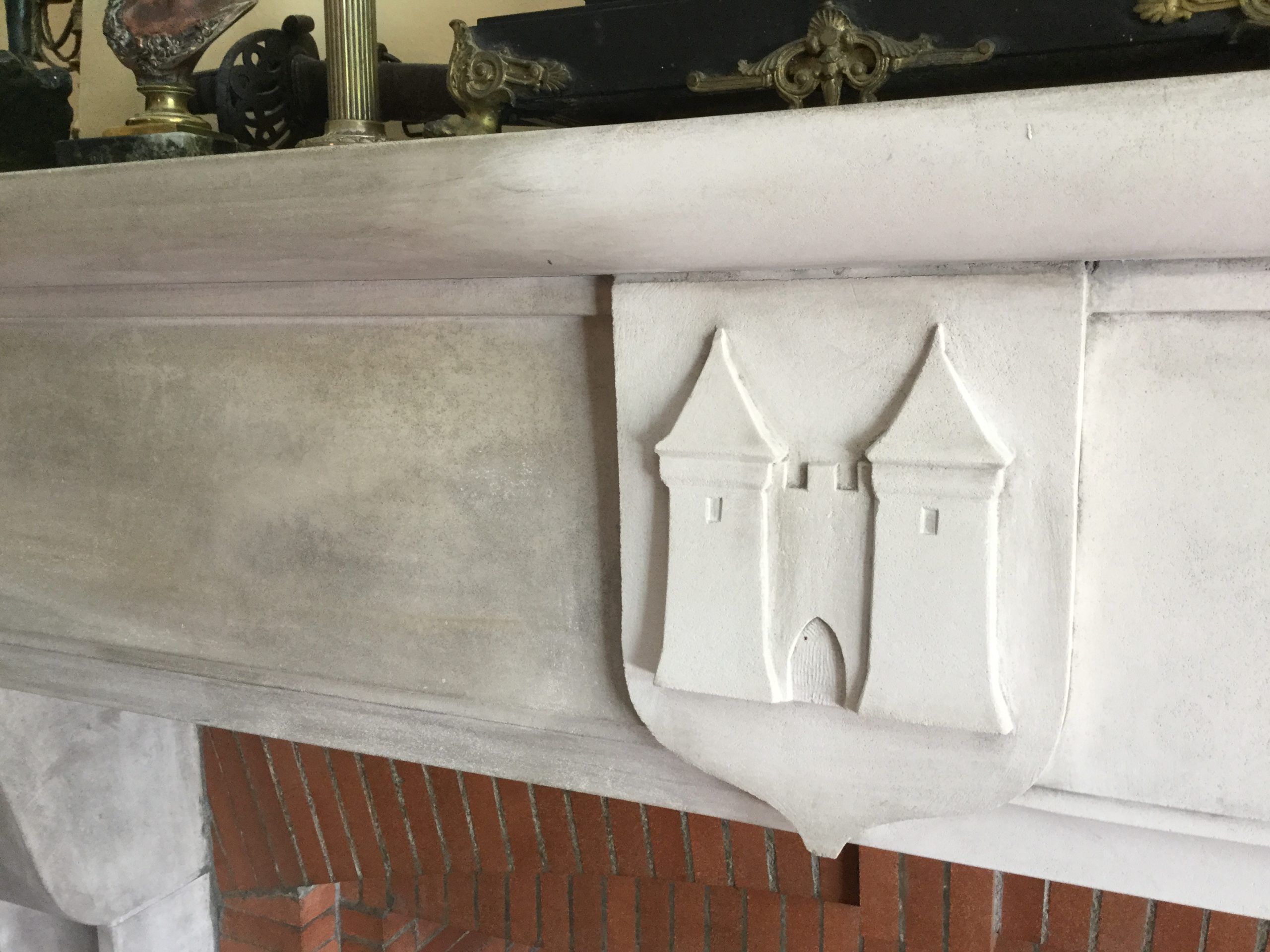 Cleaning an old Limestone Fireplace