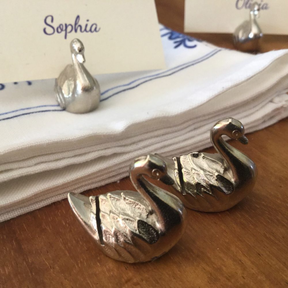 swan name card holder the french antique store 2