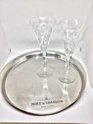 Moet & Chandon Champagne Serving Tray Metal The French Antique Store