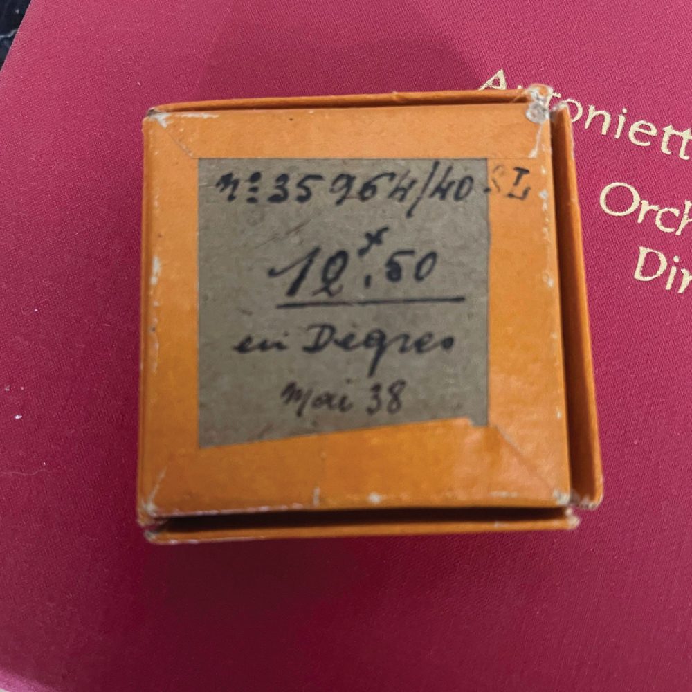 1938 French Compass degrees brass pocket