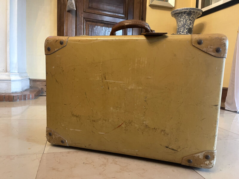 1940s Vintage Suitcase Constellation fibre vulcanisee - the french antique store 2