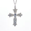 Antique French Silver Paste Cross - the french antique store 3
