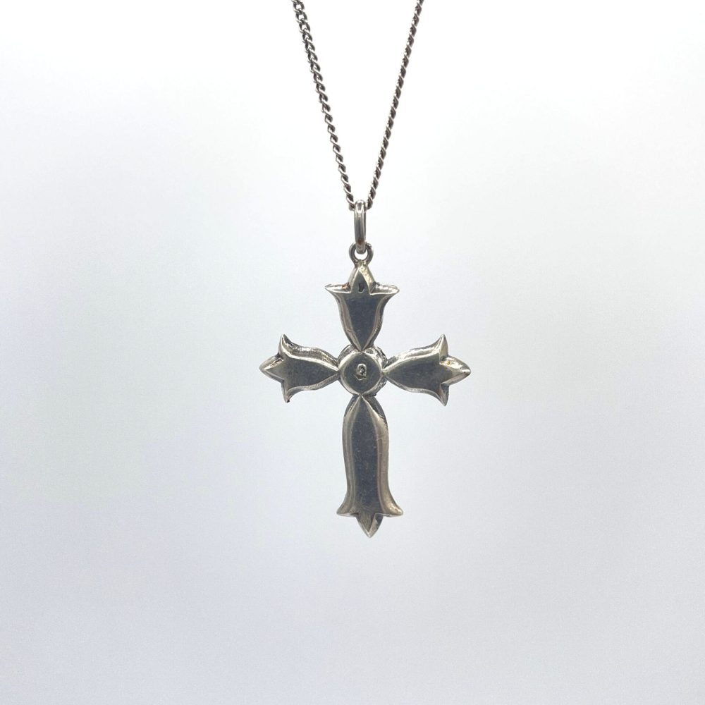 Antique French Silver Paste Cross - the french antique storePaste Negligee Necklace 1920s 2