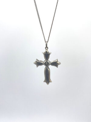 Antique French Silver Paste Cross - the french antique storePaste Negligee Necklace 1920s 2