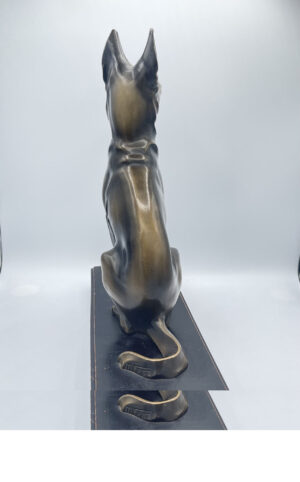 French Art Deco Sculpture German Shepherd Maurice Font (M.Font) French Antique Store 9