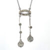 French Silver Paste Negligee Necklace 1920s 3