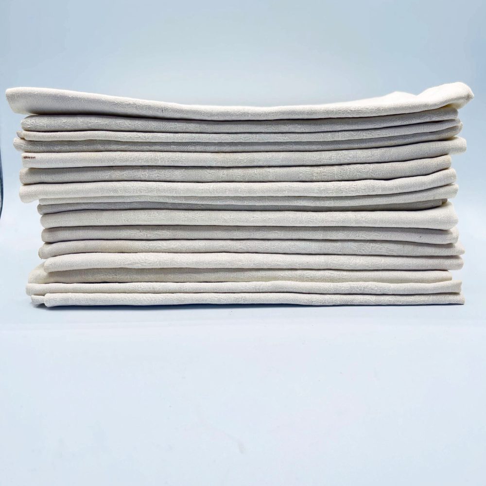 Monogrammed LB Damask set 12 Napkins Antique Store France 1