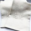 Monogrammed LB Damask set 12 Napkins Antique Store France 2
