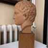 Terracotta Bust Roman Head Male 1920s French 3