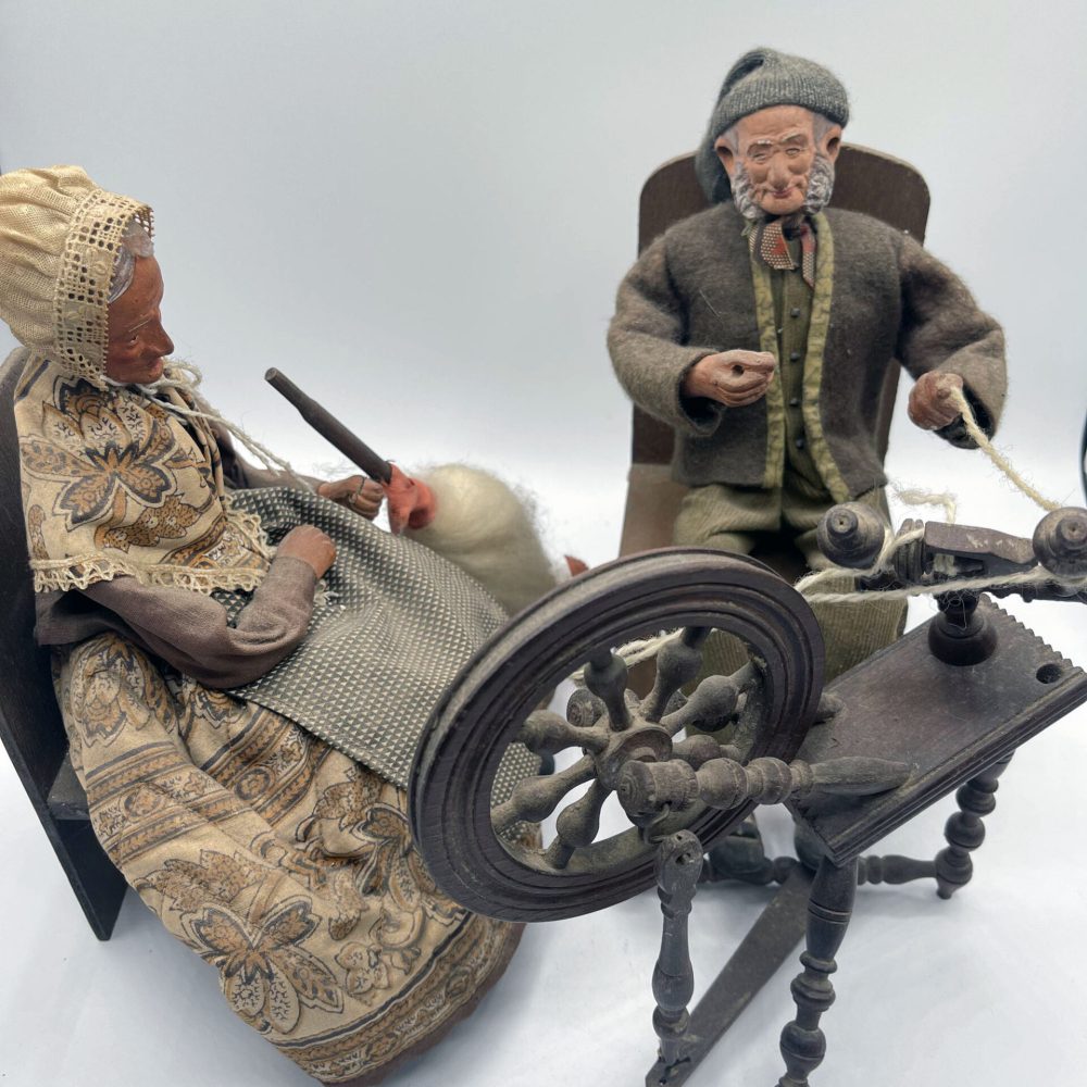 simone jouglas santon provence spinning wheel french antique store 3