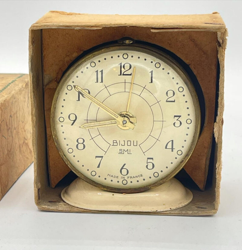 Bijou SMI France Alarm Clock Wind up 1950s 1