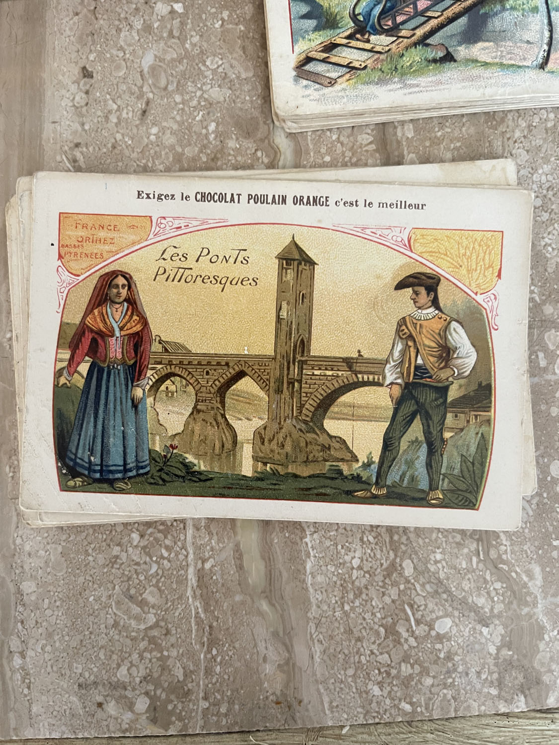 Othello, Chocolat Poulain trade card by French School
