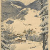 Jacques Leclerc Print Winter Ski 1930 vintage original 2