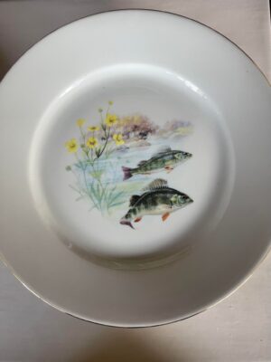 Limoges Porcelaine Fish Serveware Plates Platter 1