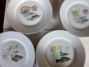 Limoges Porcelaine Fish Serveware Plates Platter 10