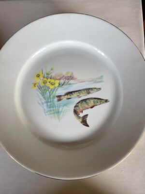 Limoges Porcelaine Fish Serveware Plates Platter 2