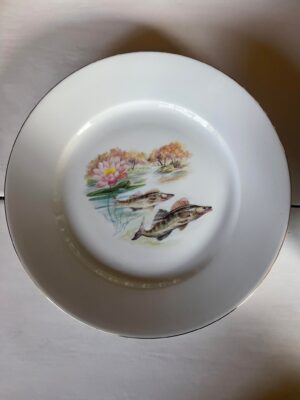 Limoges Porcelaine Fish Serveware Plates Platter 3