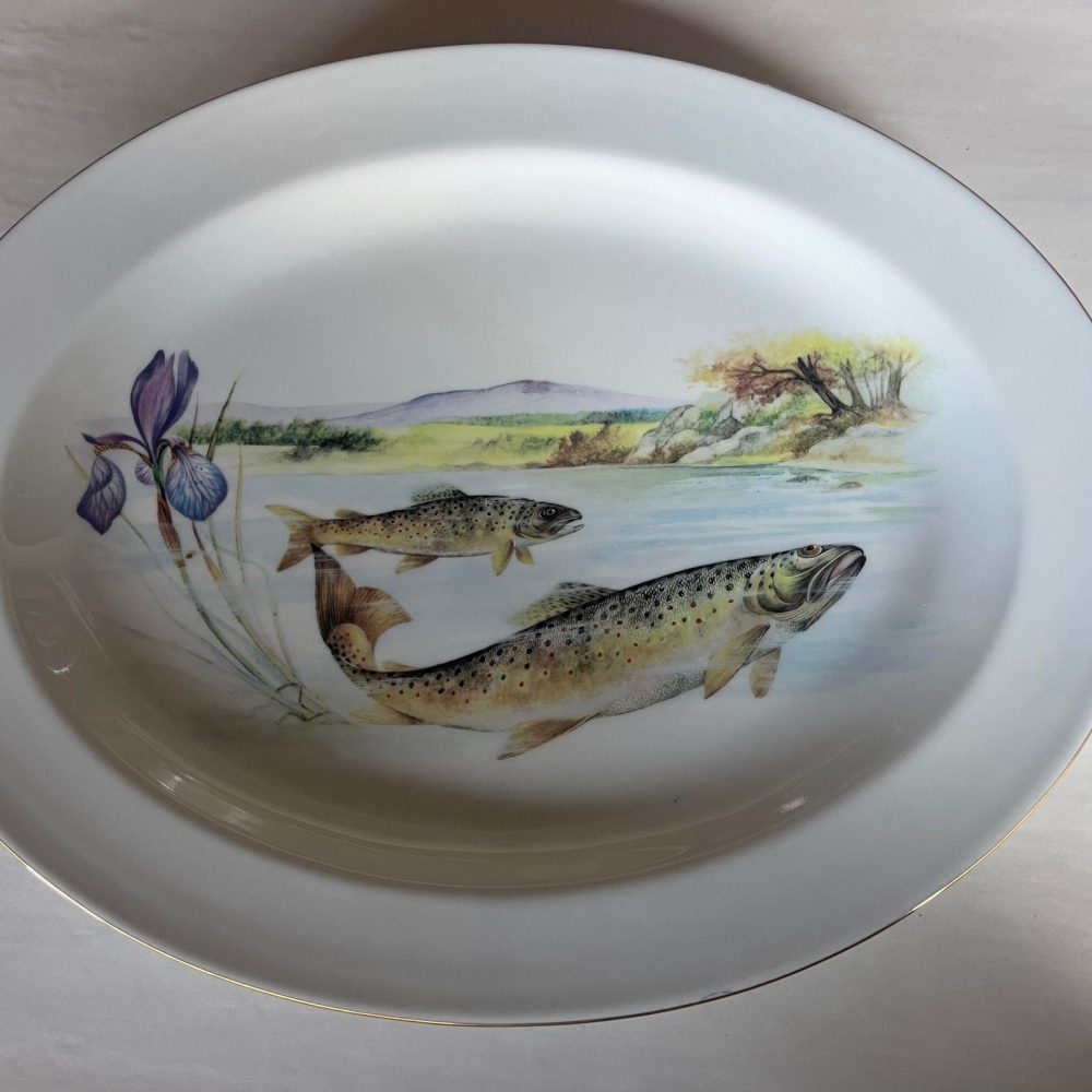 Limoges Porcelaine Fish Serveware Plates Platter 5