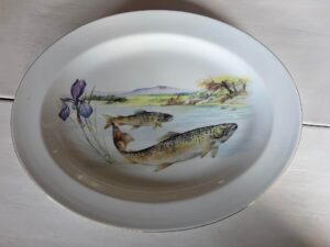 Limoges Porcelaine Fish Serveware Plates Platter 5