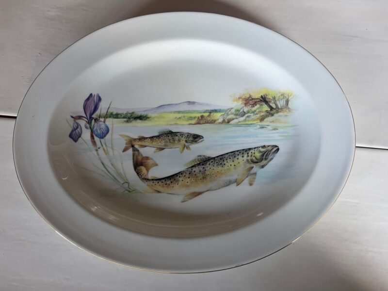 Limoges Porcelaine Fish Serveware Plates Platter 5