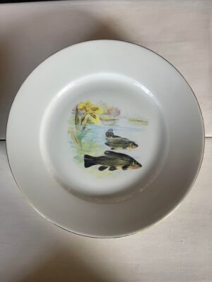 Limoges Porcelaine Fish Serveware Plates Platter 8