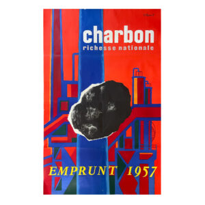 Villemot 1957 Vintage Poster Original Charbon