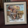 Elephant Stamp Gift Framed 1993 Tanzania