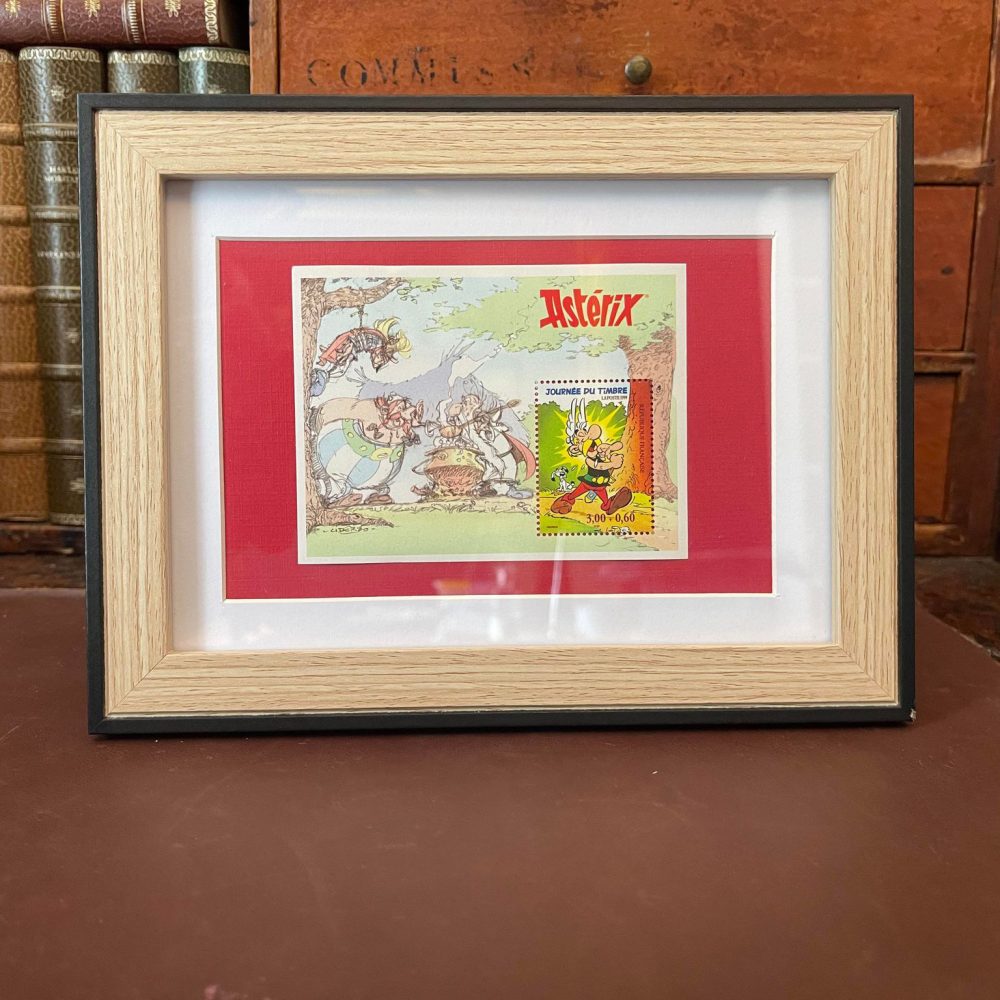 Framed Collectable Asterix Stamp 1999 Journee du Timbre 1