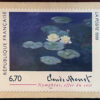 Monet Art Stamp Lillies Collectible Framed 2