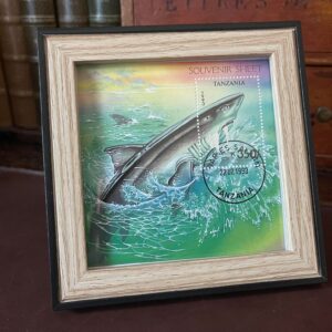 Shark Stamp Framed Gift Tanzania 1993