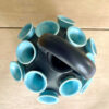 vase tulipiere blue hand signed by RAY CAMART 1950 6
