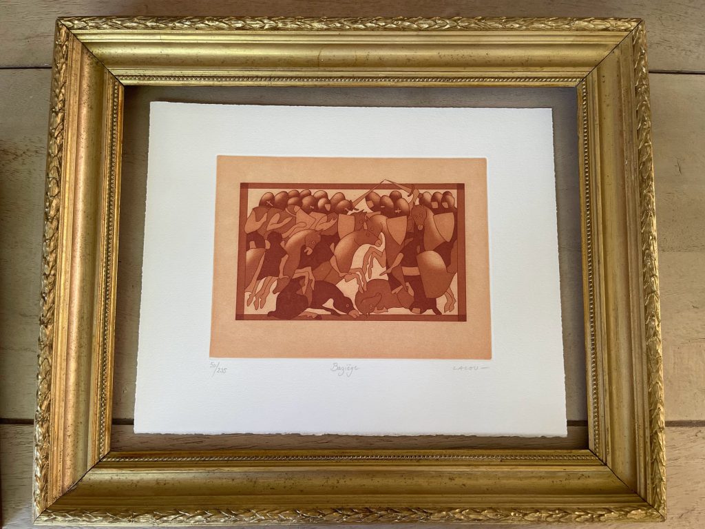 Bataille de Baziege 1219 Limited Edition Print Stephane Lalou - La Canson