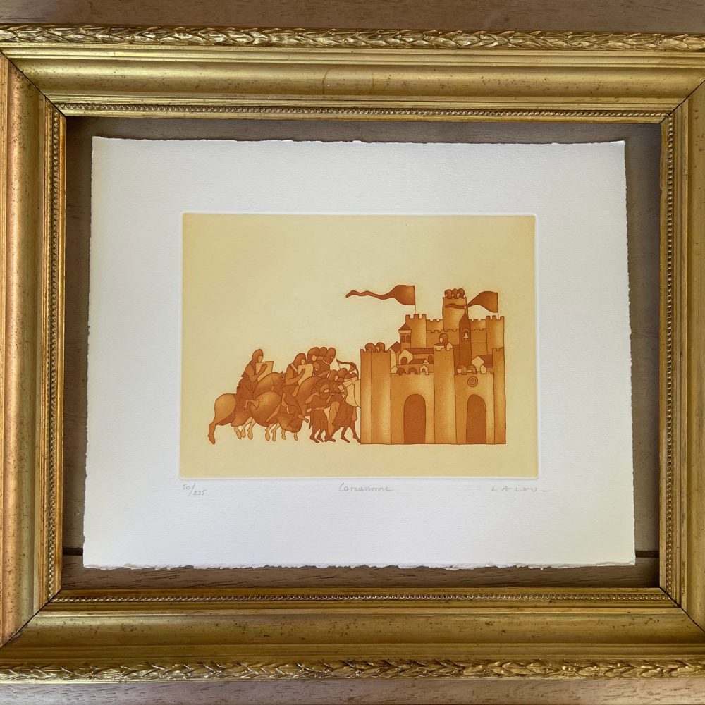 Prise de Carcassonne 1209 Limited Edition Print Stephane Lalou - La Canson