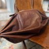 Vintage Il Bisonte Caramello Leather shoulder bag XL - the french antique store 5