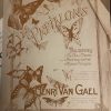 1890 Piano Sheet Music Henri Van Gael Papillons Schott Freres
