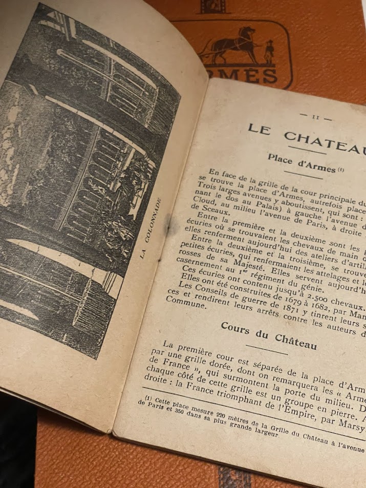 1930 guide to Versaille Vintage Book 3