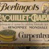 1950s Advertising Poster French Small Berlingots Raquillet Chabas Carpentras