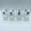 Set 8 Pastis Glasses France French Vintage Barware Coat of Arms 1