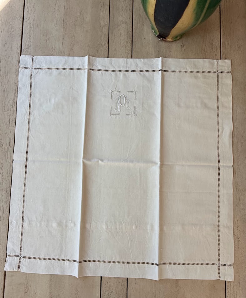 Antique French Linen 2 Pillow Covers 1 XL Bolster Cover - Image 3