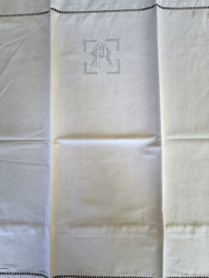 Antique French Linen 2 Pillow Covers 1 XL Bolster Cover - Image 7