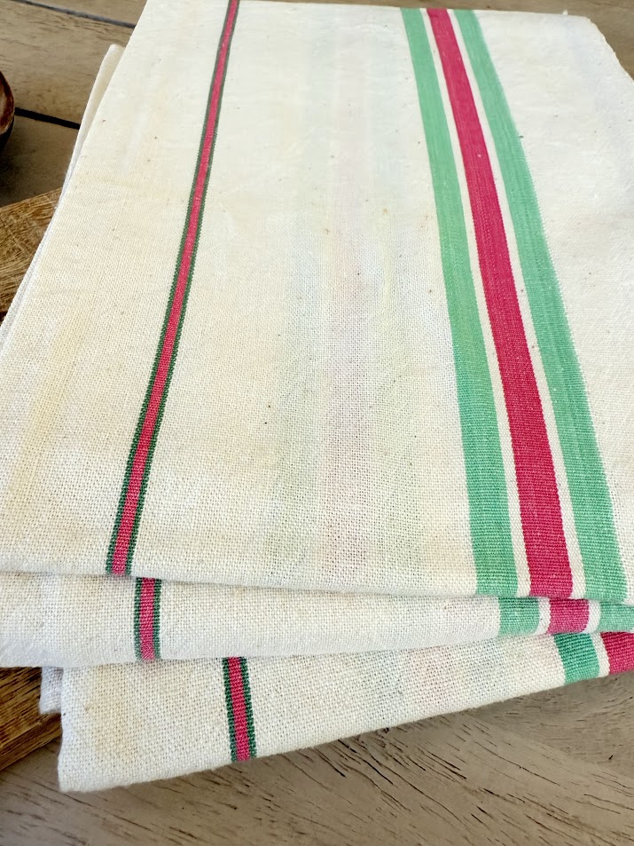 French Linen Tea Towels Dish Cloths Vintage 50x70 - The French Antique Store IMG_9066
