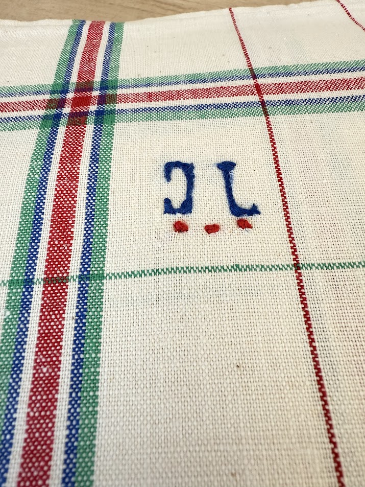 French Linen Tea Towels Dish Cloths Vintage 50x70 - The French Antique Store IMG_9072