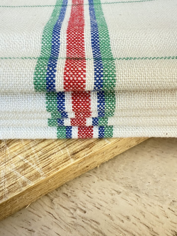 French Linen Tea Towels Dish Cloths Vintage 50x70 - The French Antique Store IMG_9074