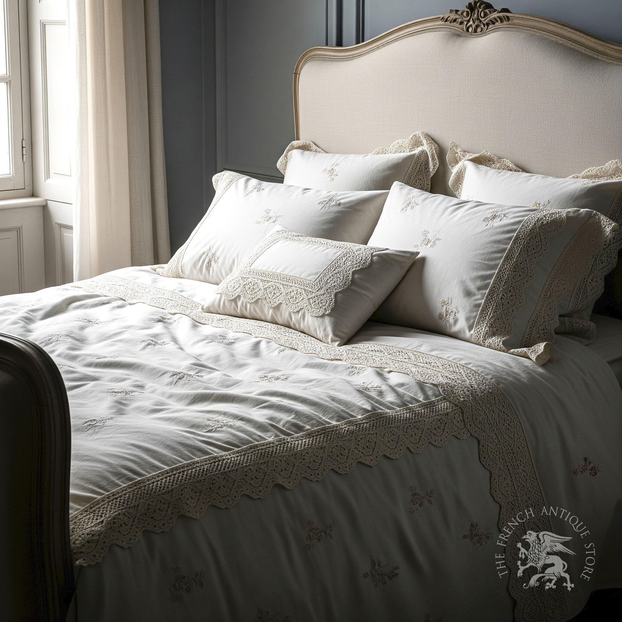 The French Antique Store - The Timeless Allure of Antique French Bed Linen A Touch of History for Your Home