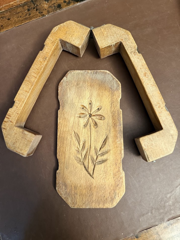 Antique French Butter Mould hand carved flower – The French