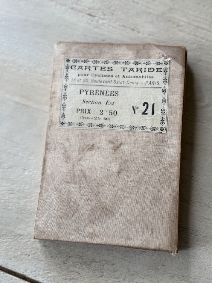 Antique 1930s French Folding Road Map – Cartes Taride No. 21 Pyrénées (Section Est) | Vintage Cloth-Backed Travel Map - Image 5